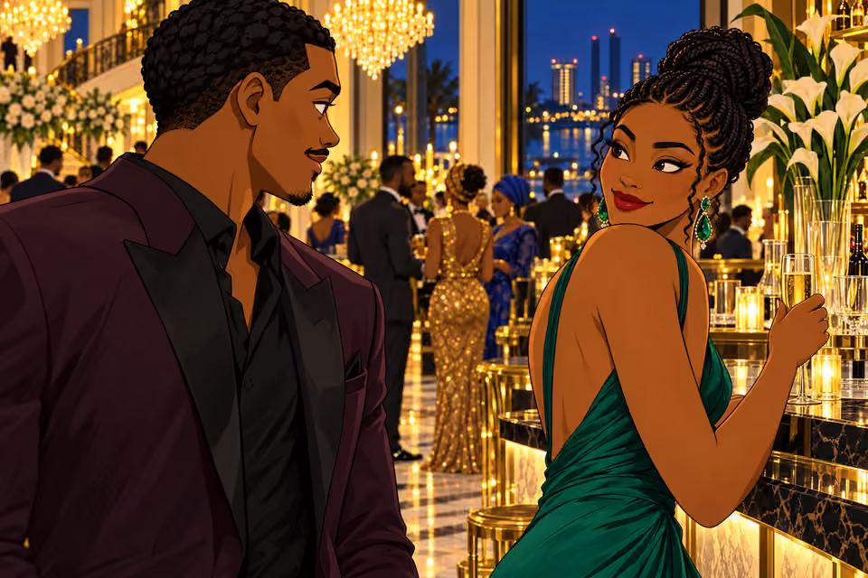 Sade greets Femi with amused recognition.