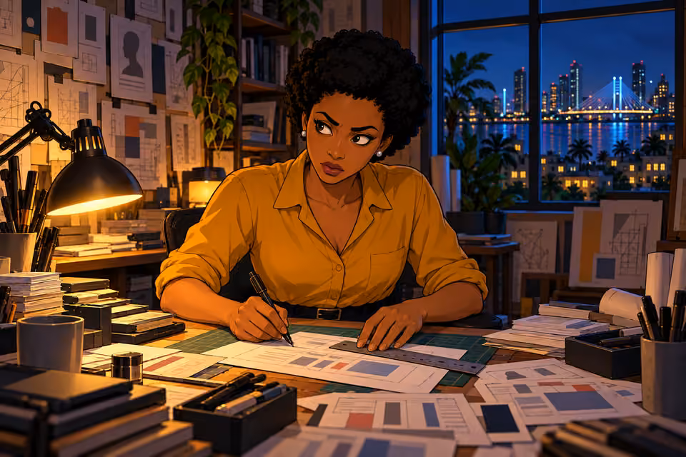 Chioma notices an uneasy feeling during her precise work.