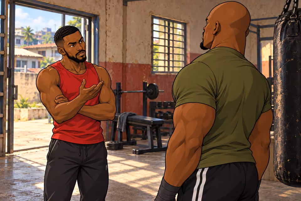 Kola probes Musa about rumors of a heist.
