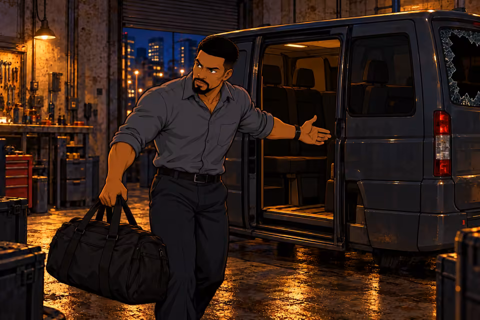 Kunle agrees to leave for the safehouse.