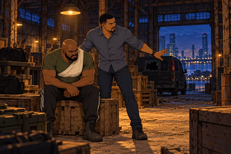Kunle checks the warehouse and Musa’s condition.