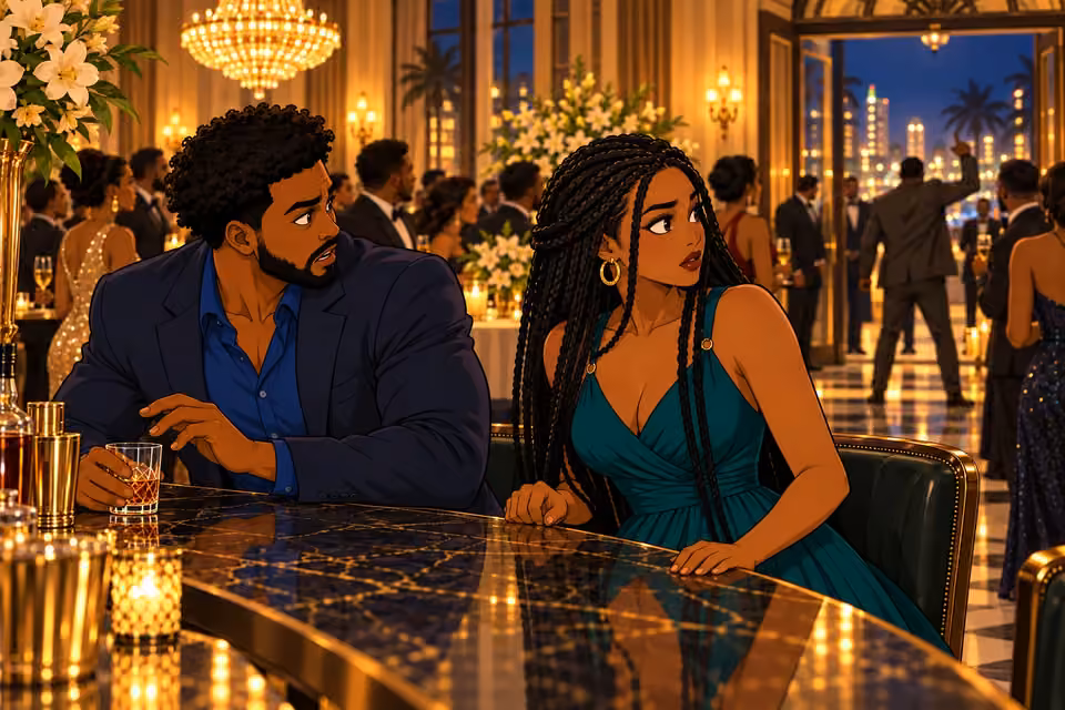 Shina and Amara turn as an angry interruption breaks into the gala.