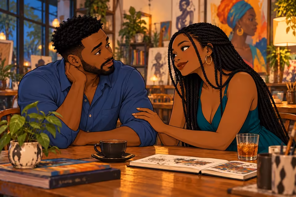 Amara’s warmth catches Shina off guard and softens his defensiveness.