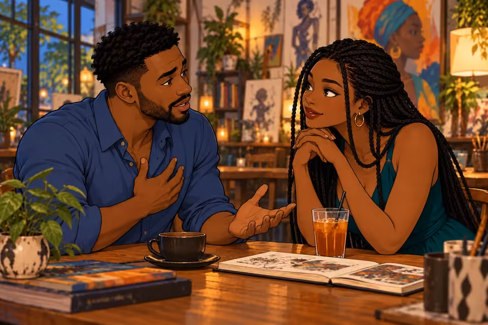 Shina opens up to Amara about his passions and painful family history.