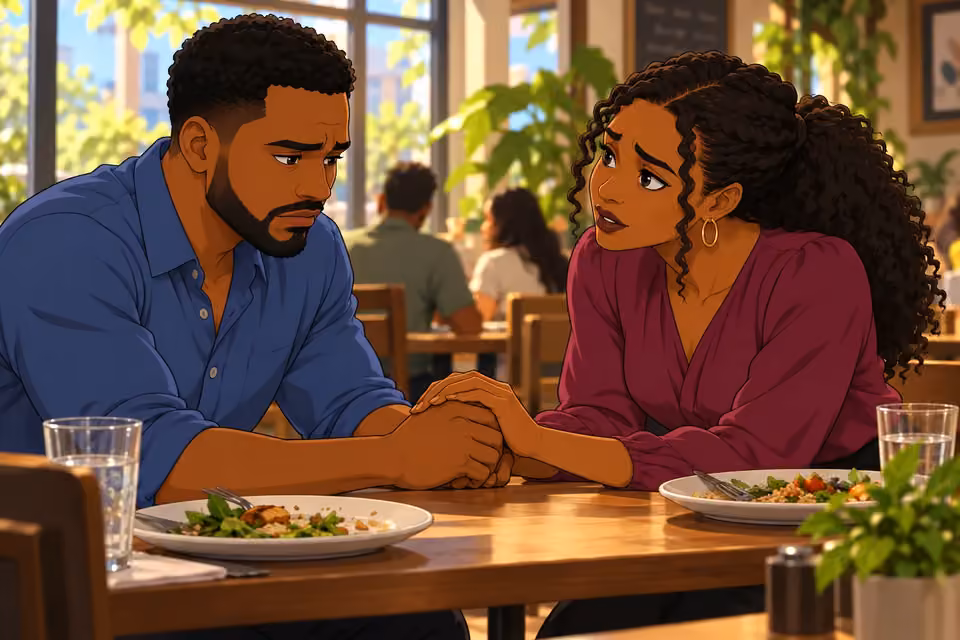 Halima takes Shina’s hands and urges him to protect his chance at happiness.