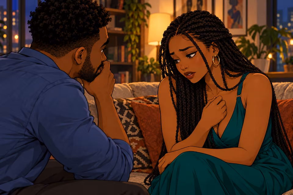 Amara tells Shina about the marriage she escaped when she was young.