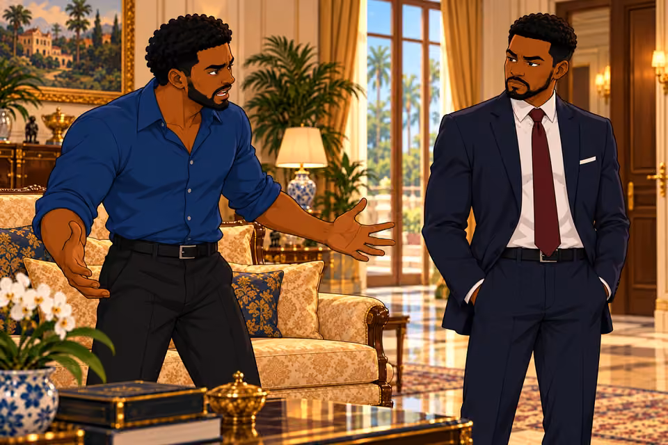 Shina answers Jude angrily, caught again in their familiar conflict.