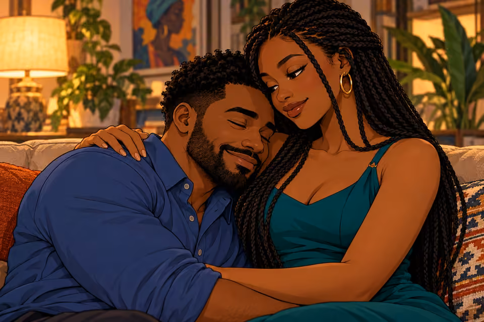 Shina begins to accept that he is safe with Amara.