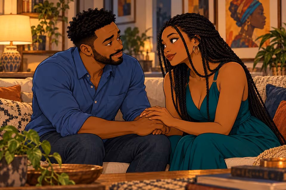 Amara quietly assures Shina that she will stay beside him as he heals.