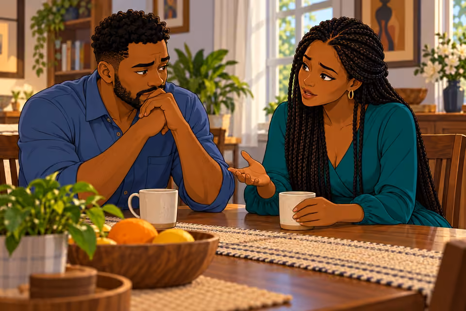 Amara reminds Shina that lasting change requires the difficult inner work.