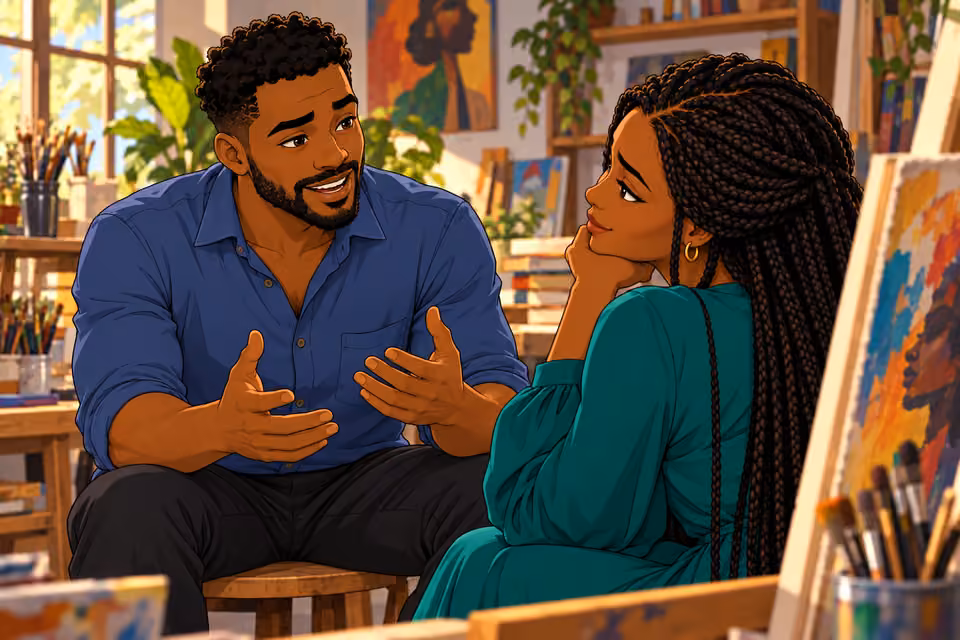 With Amara, Shina begins to express himself without fear of ridicule.