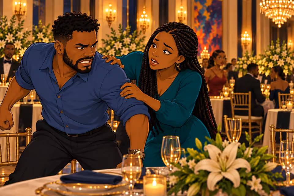 Amara tries desperately to stop the confrontation.