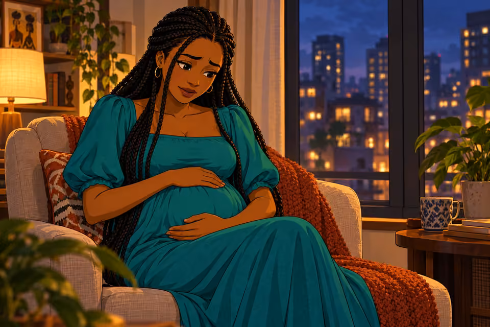 Amara’s hope for the pregnancy is mixed with fear about the future.