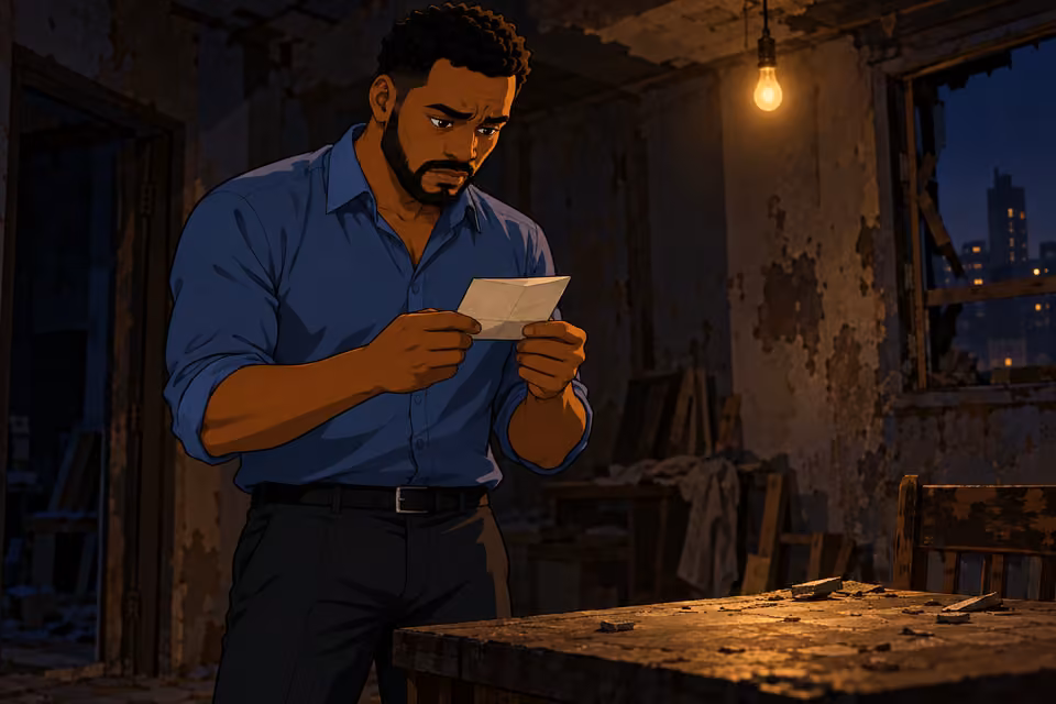 Shina finds a taunting note at an abandoned hideout.