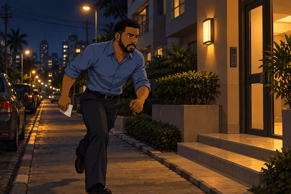Shina turns back toward Halima for help.
