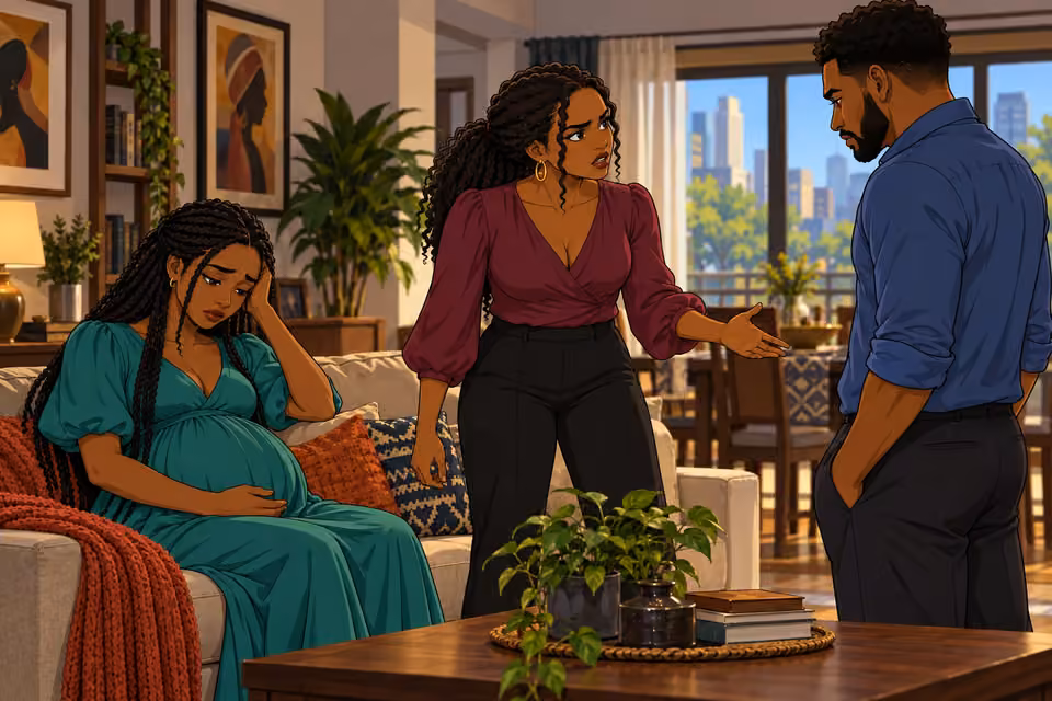 Halima stands beside Amara as their trust in Shina falters.