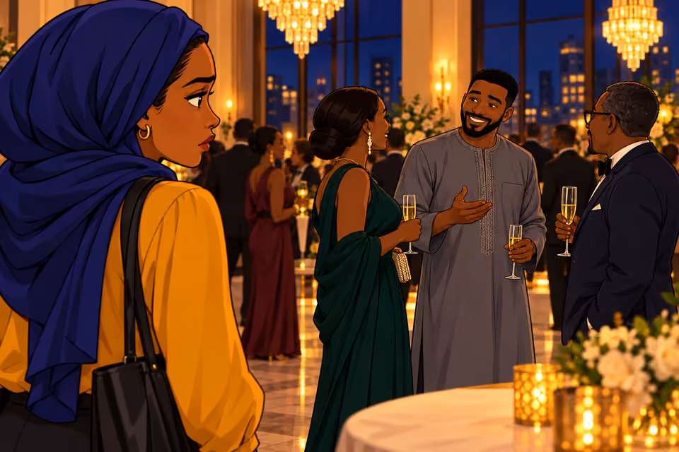 Fatima watches Ibrahim charm the guests and hesitates.