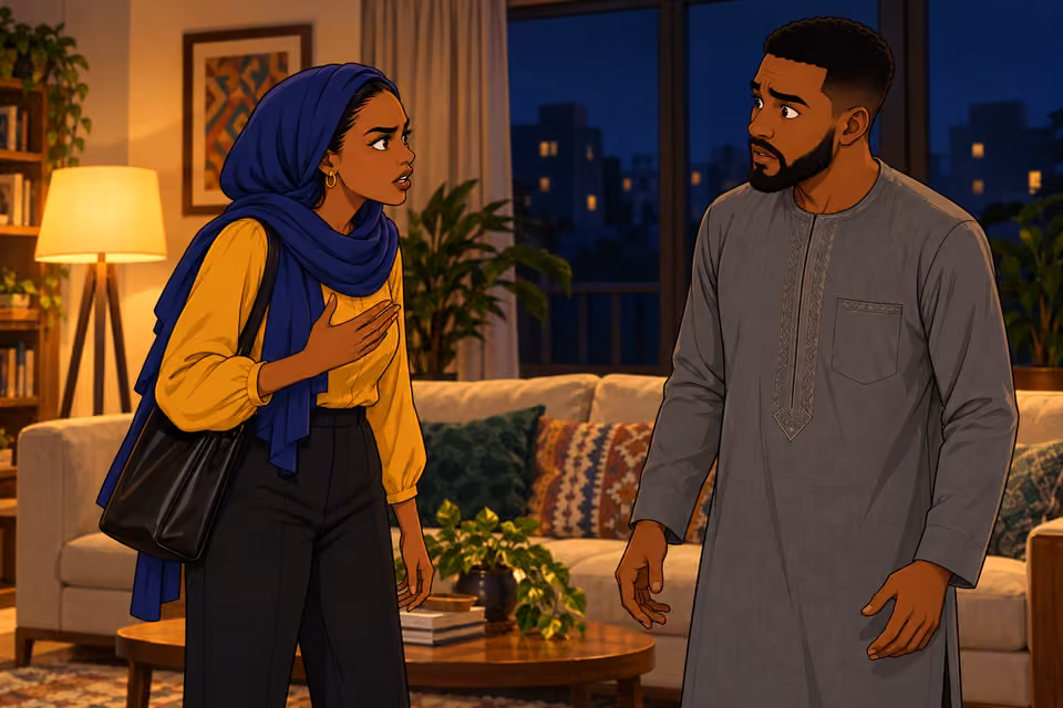 Fatima tells Ibrahim she knows about the organization.