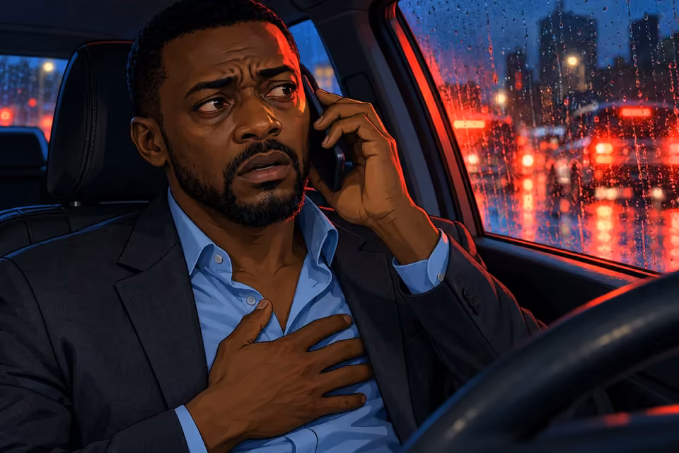 Marcus recoils inwardly at the lender’s implied threat.