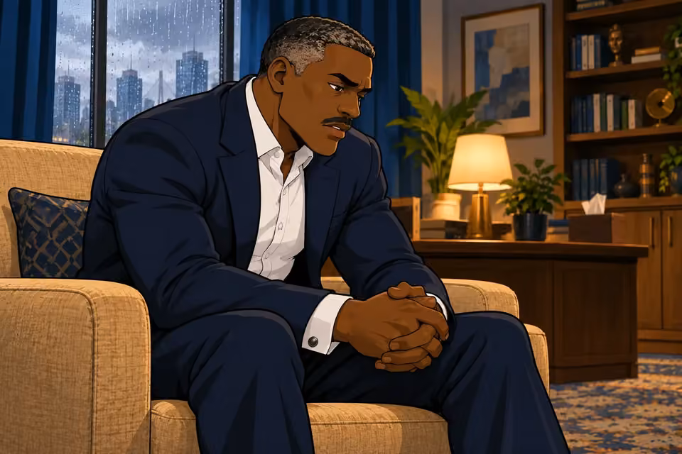 Victor hesitates before admitting that his wife may be ready to leave.