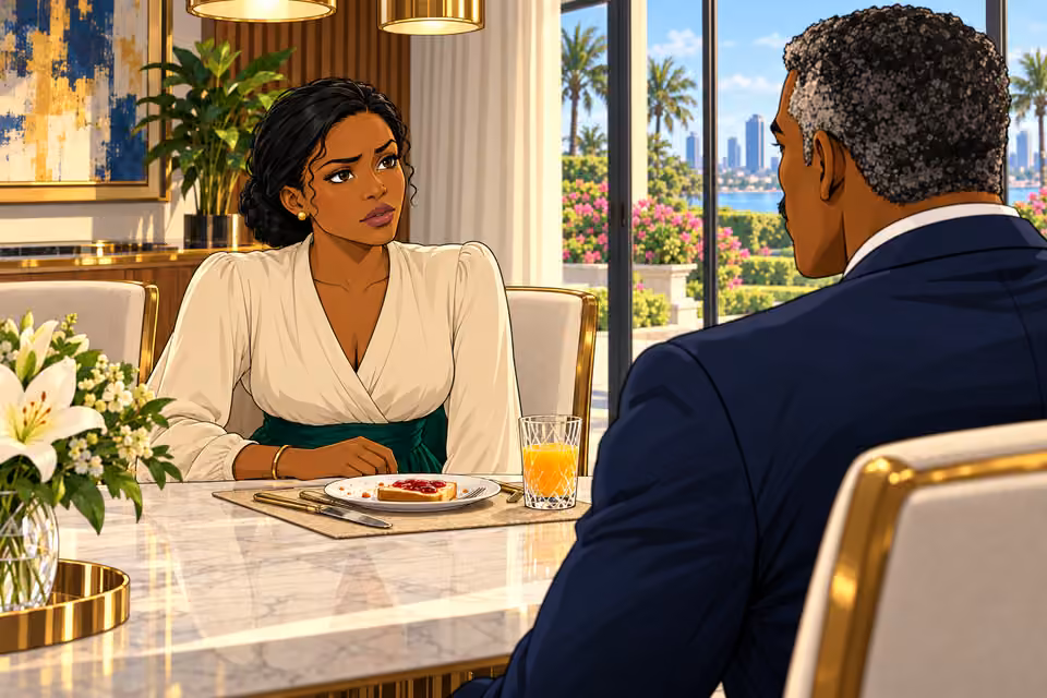 Claire asks Victor about seeing a therapist.