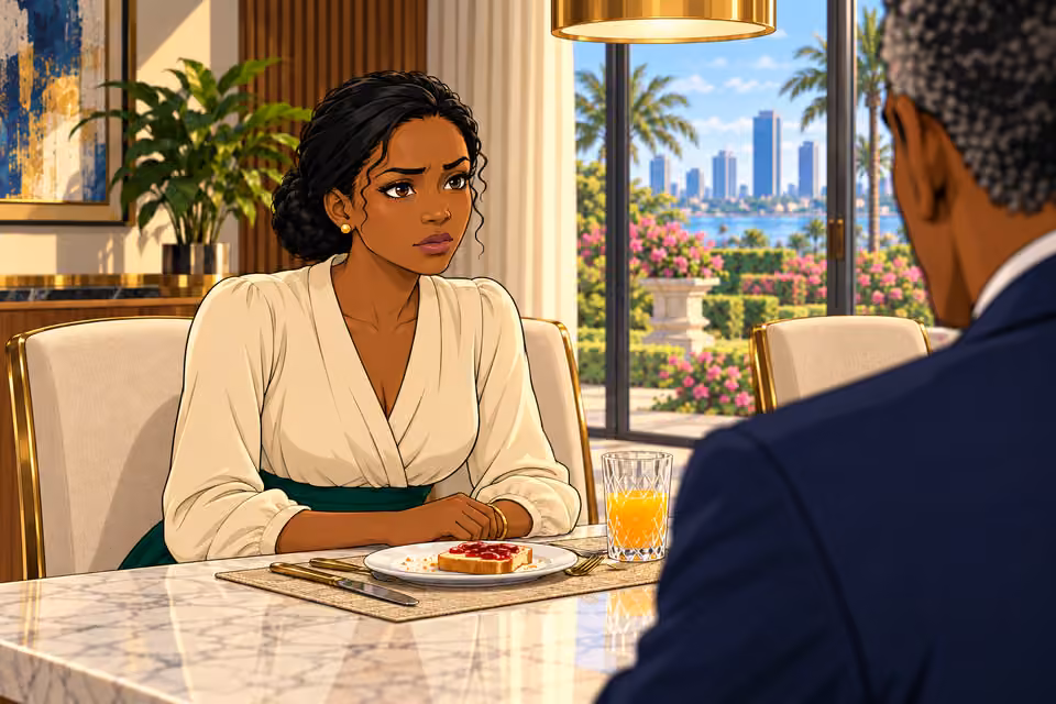 Claire stares at Victor in stunned silence.