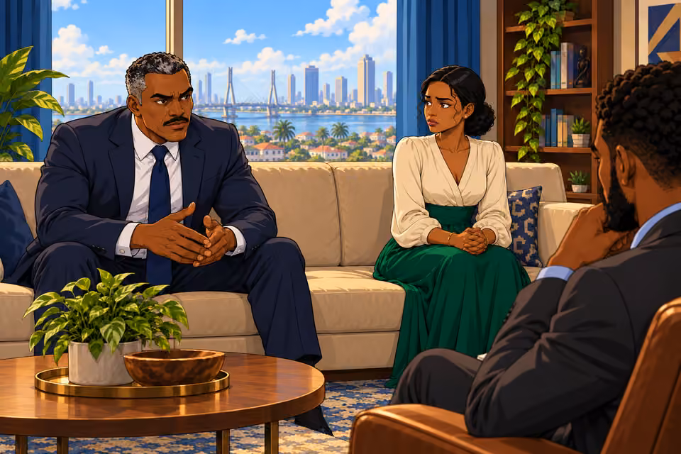 Victor leans forward and insists on fixing the marriage.