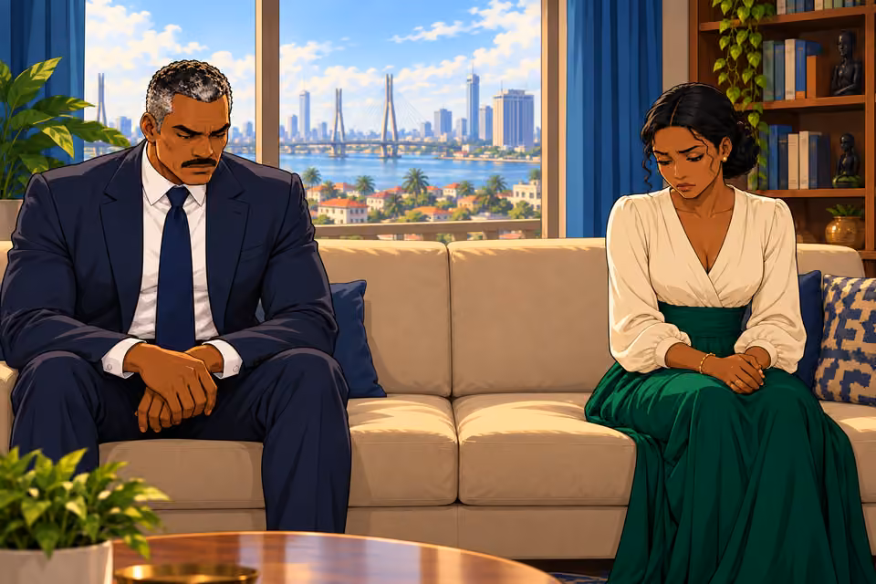Victor and Claire reluctantly acknowledge Marcus’s summary.