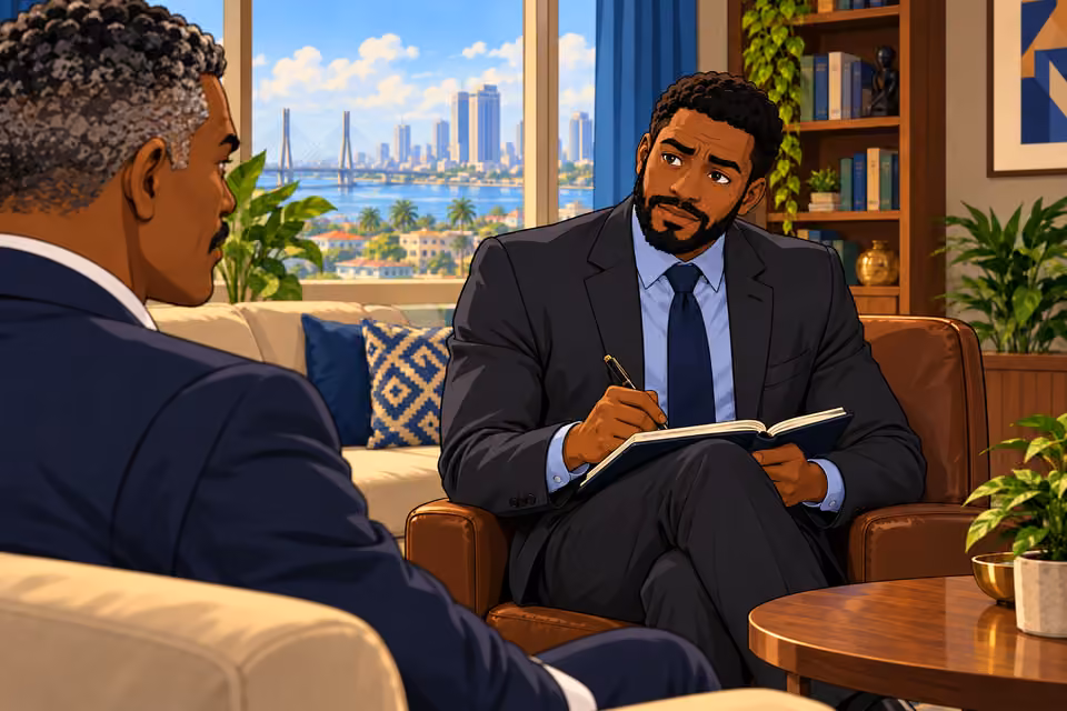 Marcus takes notes and asks Victor to explain what changed.