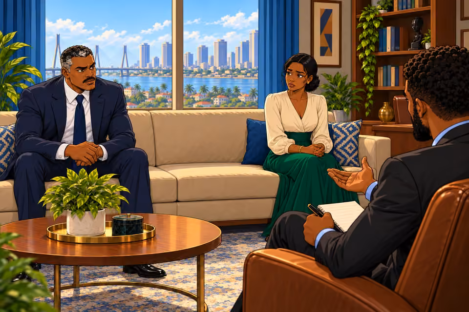 Marcus invites Claire to share her feelings.