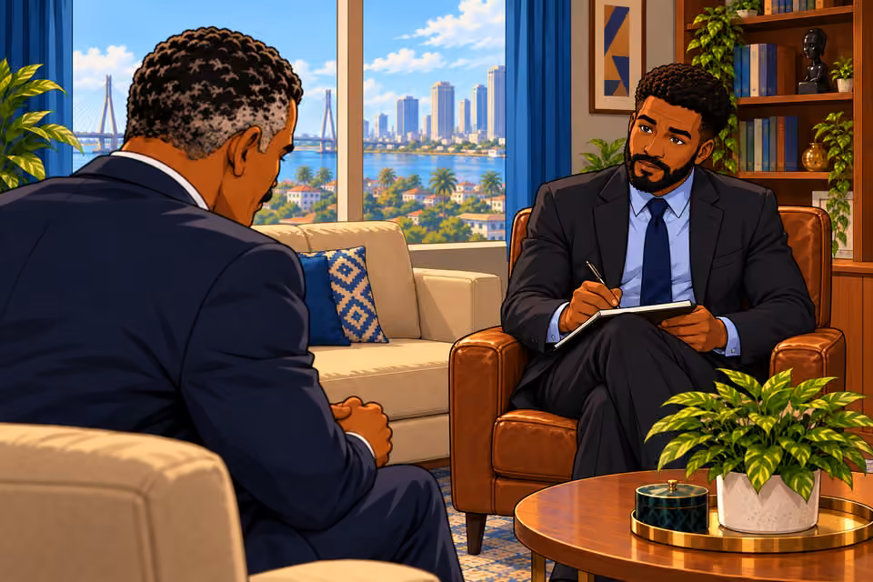 Marcus notes Victor’s words while offering reassurance.