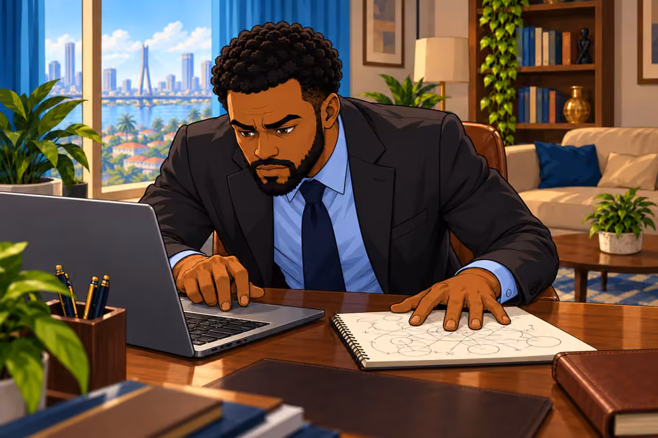 Marcus leans in and traces the suspicious payments.