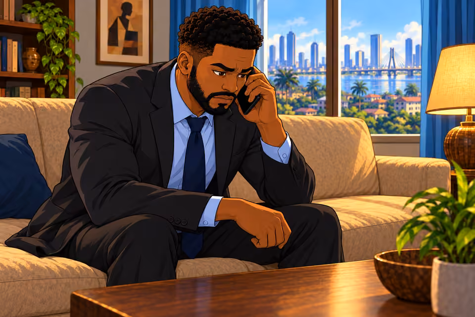 Marcus listens closely to the journalist’s warning.