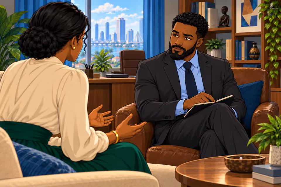 Marcus keeps his expression neutral while questioning Claire’s certainty.
