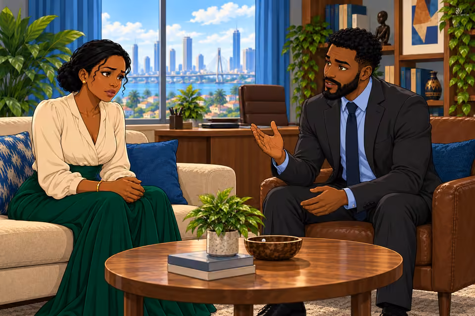 Marcus urges Claire to consider every part of her decision.