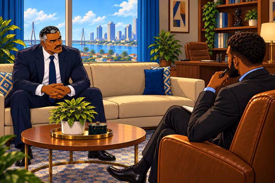 Marcus meets Victor alone after Claire cancels.