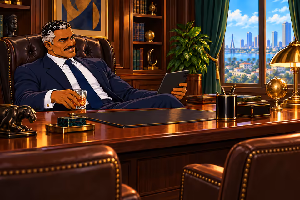 Victor quietly congratulates himself on outmaneuvering Marcus.