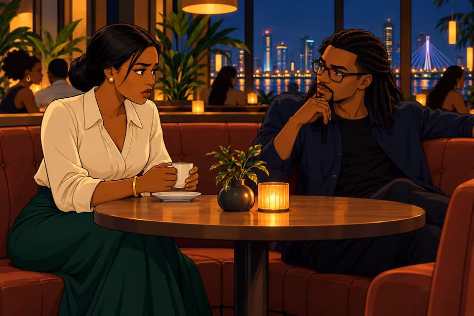 Kunle assesses Claire’s request.