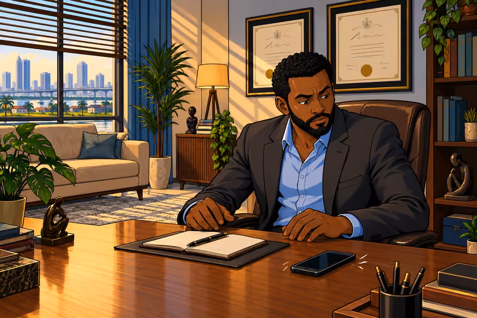 A message breaks Marcus’s reverie.