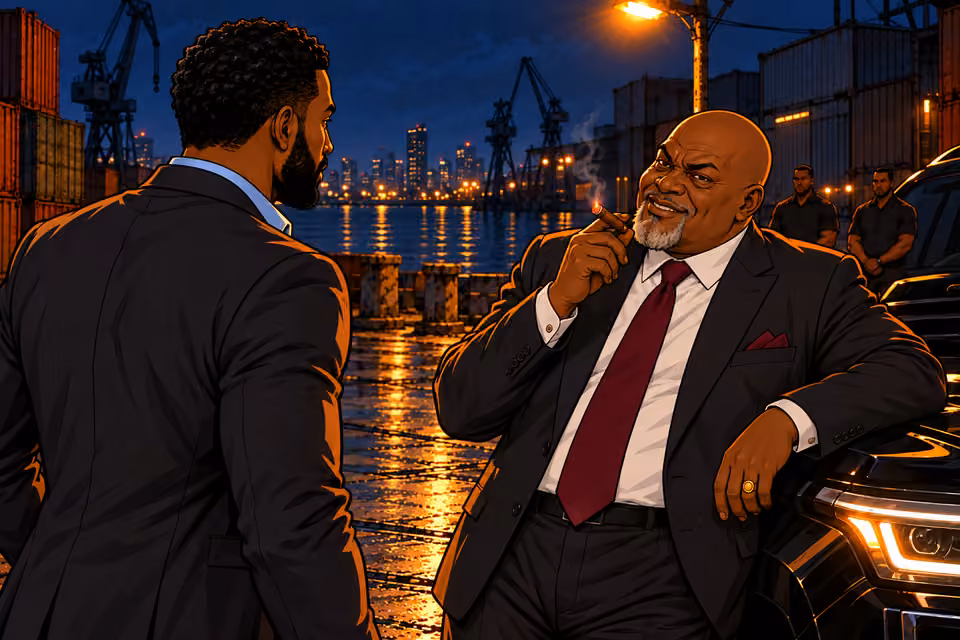 Baba Jide asks what happens if Marcus fails.