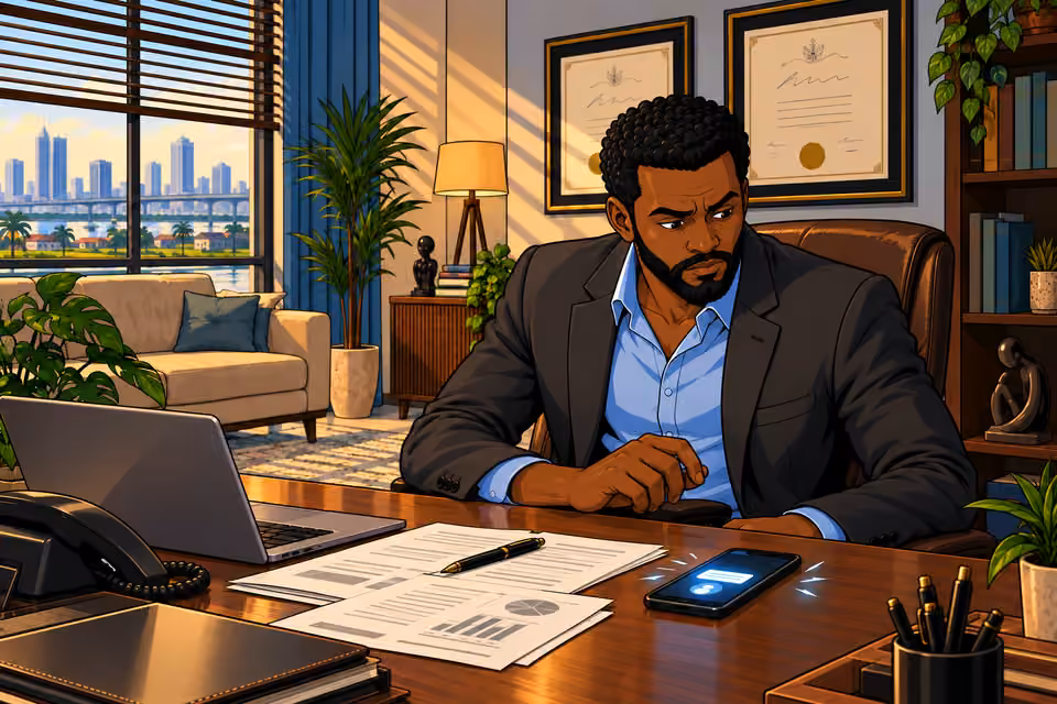 A reply arrives on Marcus’s burner phone.