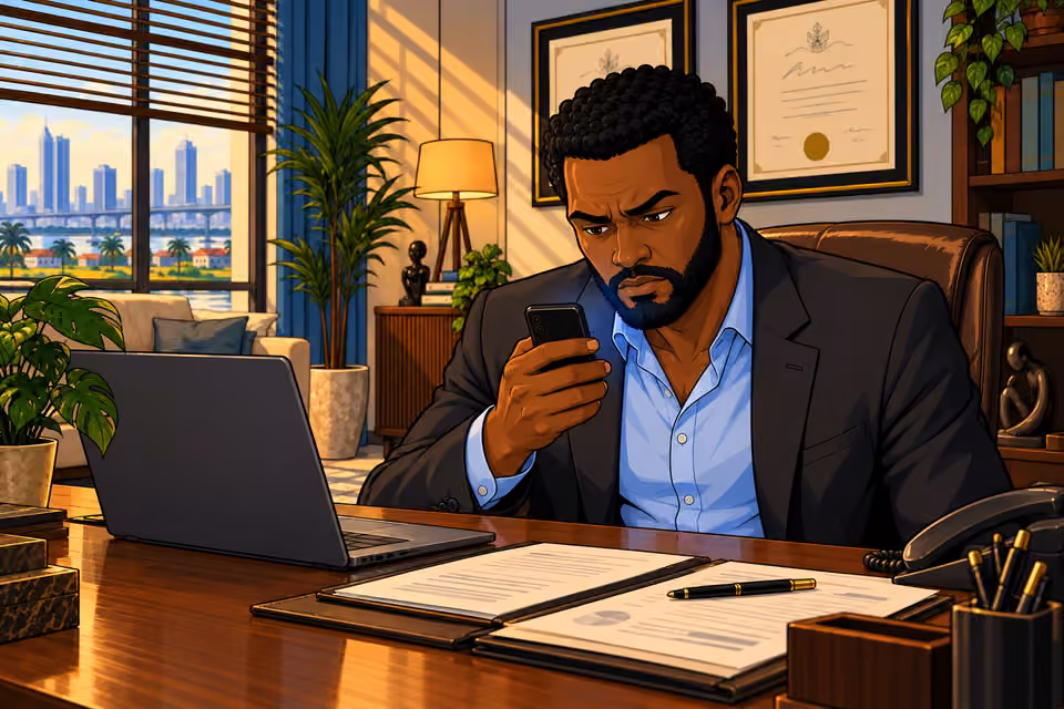 Marcus reads Baba Jide’s terse warning.