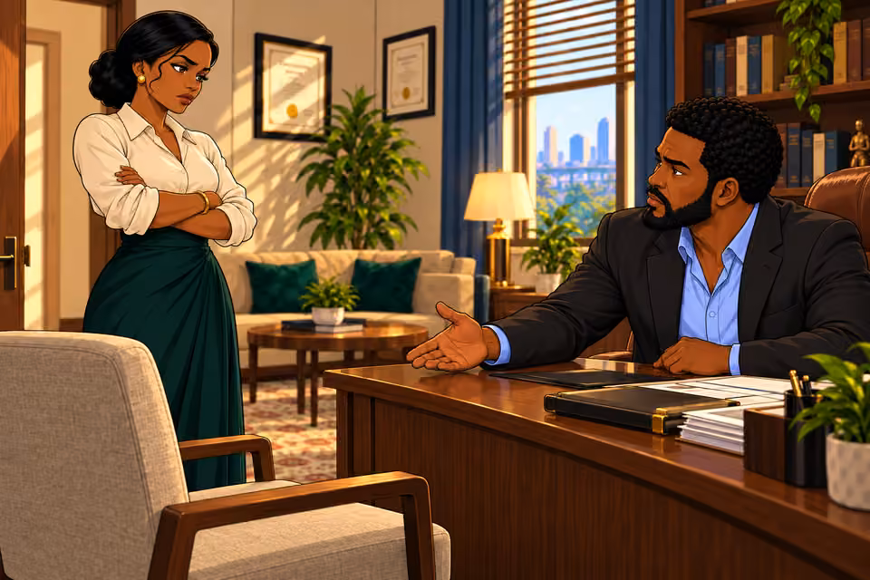 Marcus asks Claire to sit and hear the truth about Daniel.