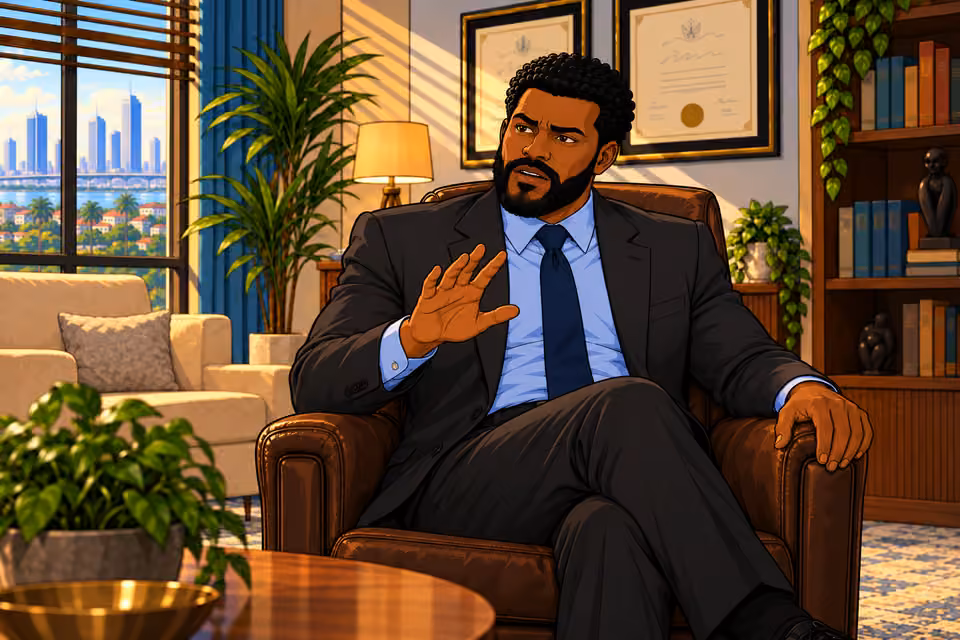 Marcus tries to stop the argument from escalating.
