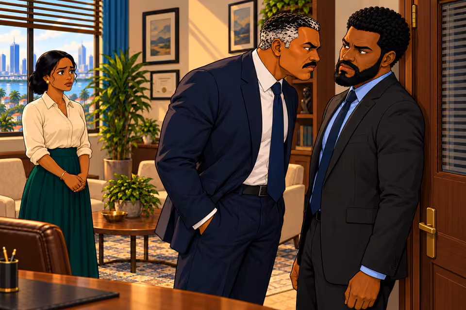 Victor reveals that he knows about Marcus’s debt.