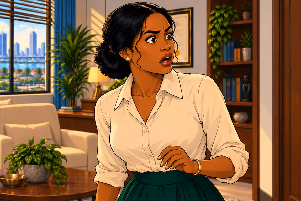 Claire is shocked that Marcus owes Baba Jide.