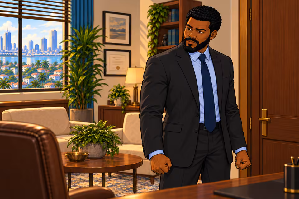 Marcus clenches his trembling hands and tries to explain.