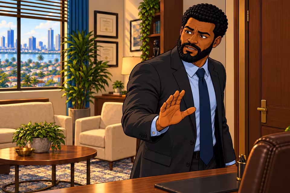Marcus tries to reason with Victor.