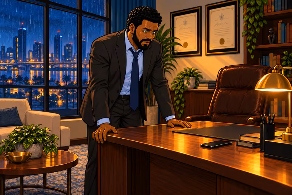 Marcus struggles to absorb the confession.