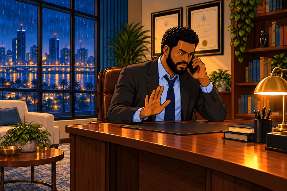 Marcus warns Claire to be careful around Victor.